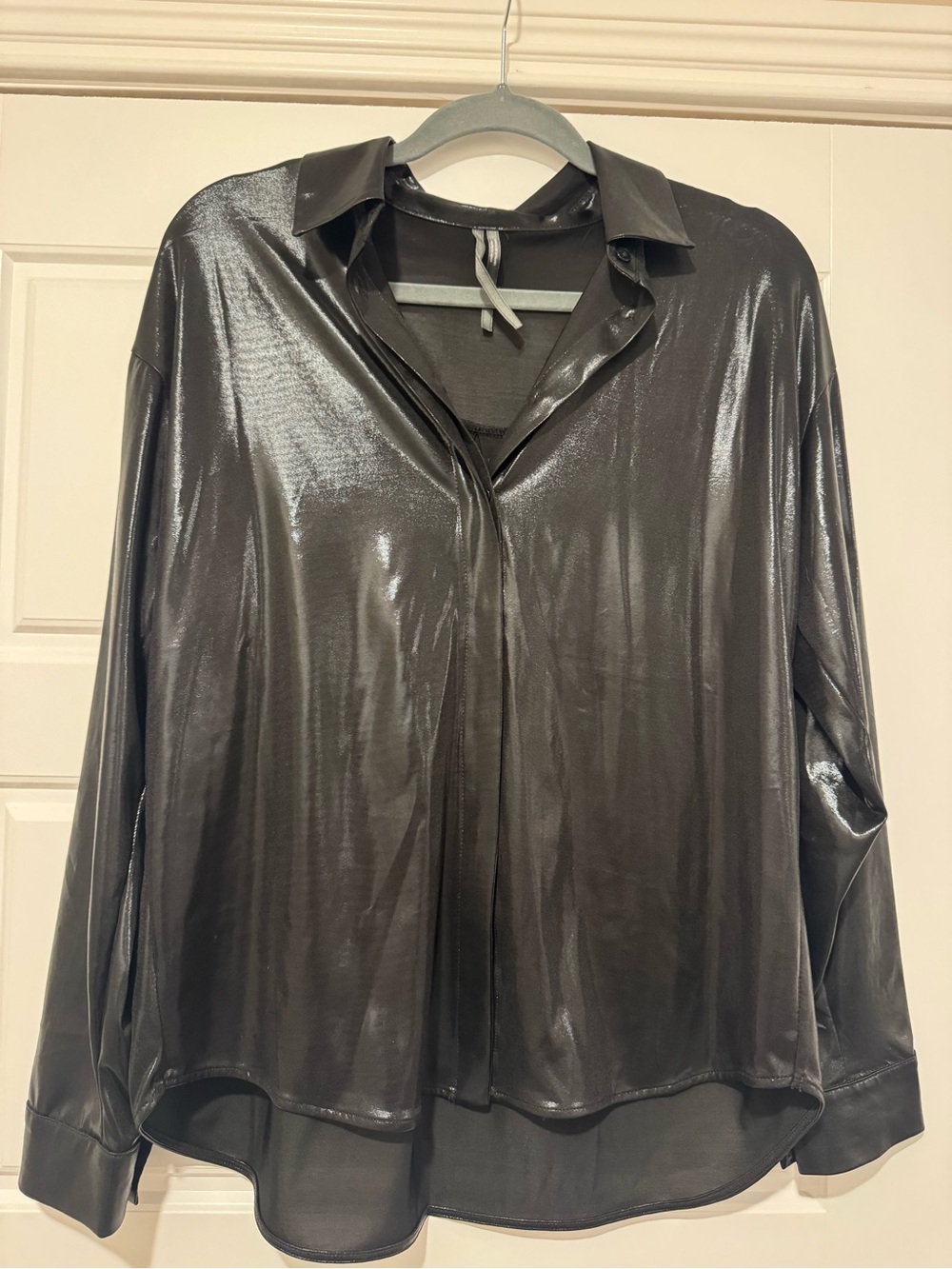 Anthropologie Metallic Top
